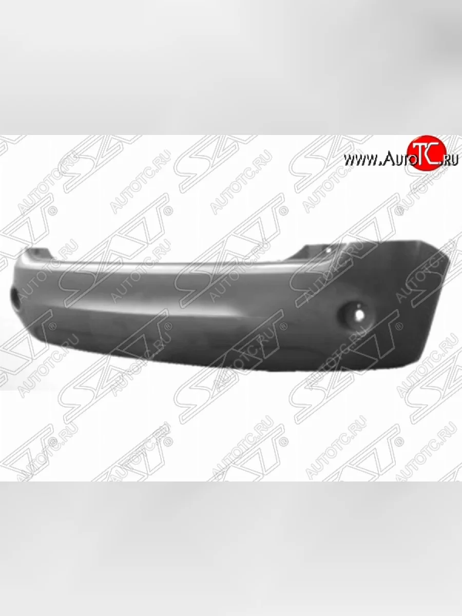 Бампер задний SAT (пр-во Тайвань) Ford Fiesta 5 хэтчбэк 5 дв. рестайлинг (2005-2008) (Неокрашенный)  с доставкой в г. Керчь