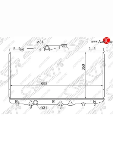 Радиатор двигателя SAT Toyota Corolla E100 седан (1991-2002)