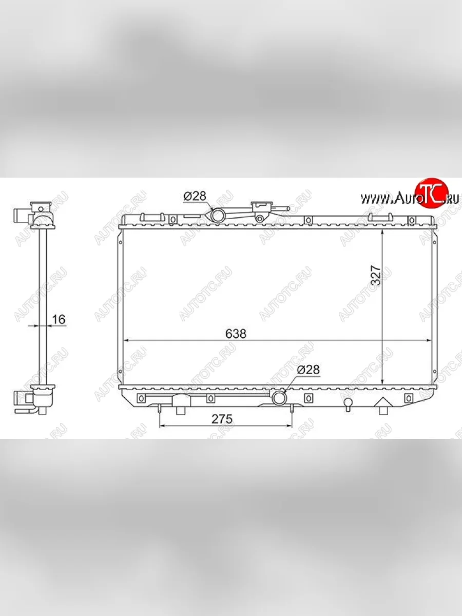 Радиатор двигателя SAT  Toyota Starlet (1989-1995) P80  в Керчи Республика Крым