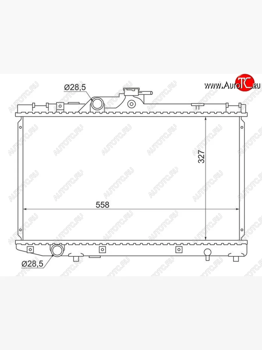 Радиатор двигателя SAT  Toyota Starlet (1989-1995) P80  в Керчи Республика Крым