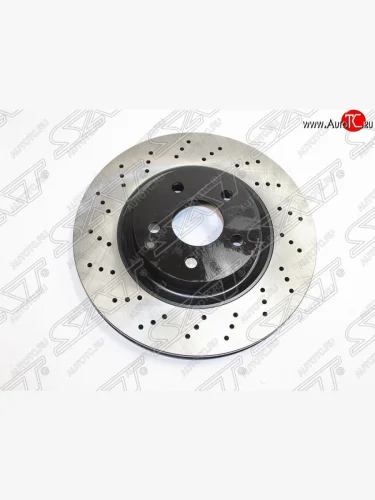 Передний тормозной диск SAT (перфорированые, Ø330) Mercedes-Benz E-Class W211 дорестайлинг седан (2002-2006)