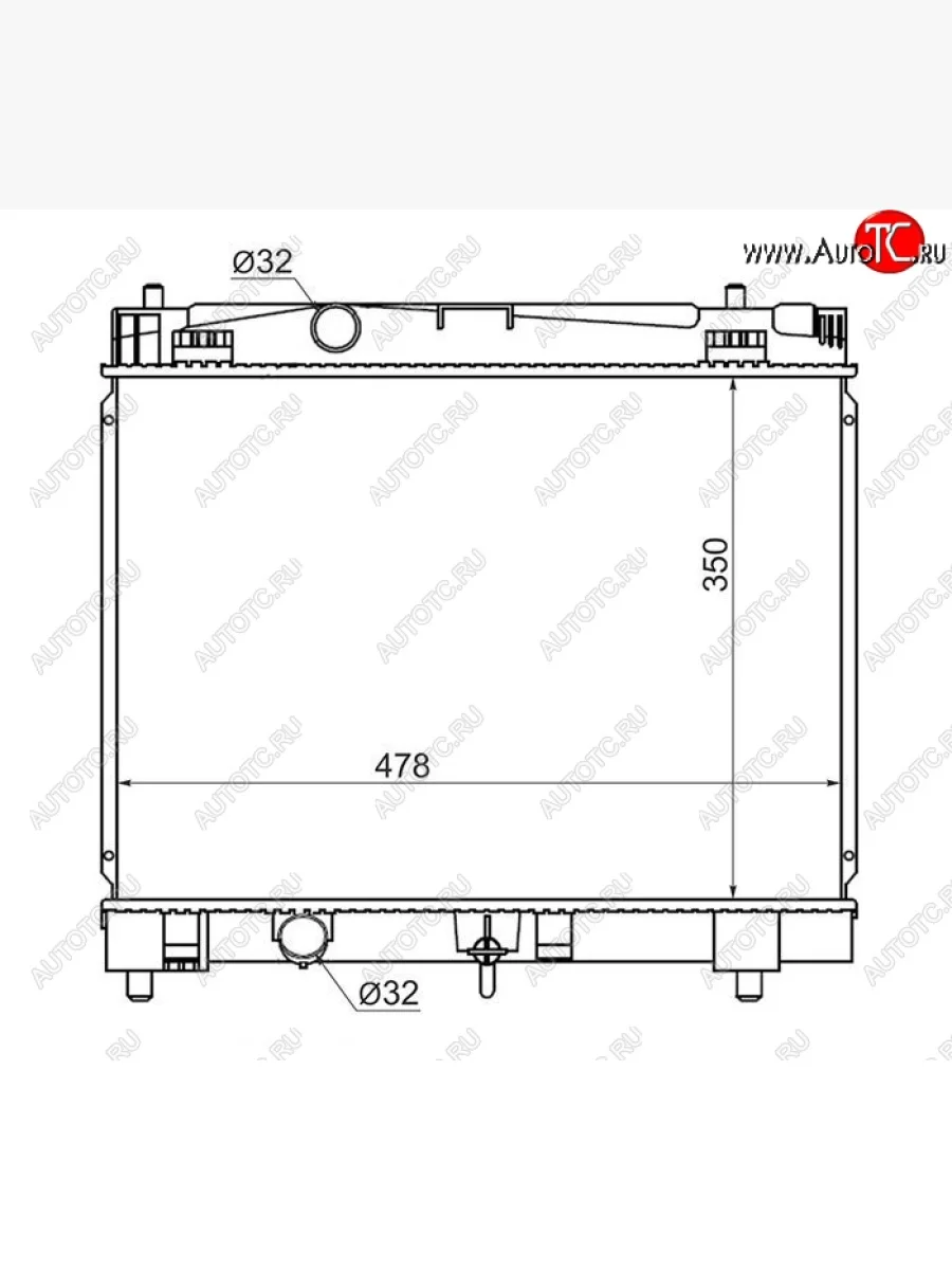 Радиатор двигателя SAT Toyota Ractis (2005-2010)  в Керчи Республика Крым