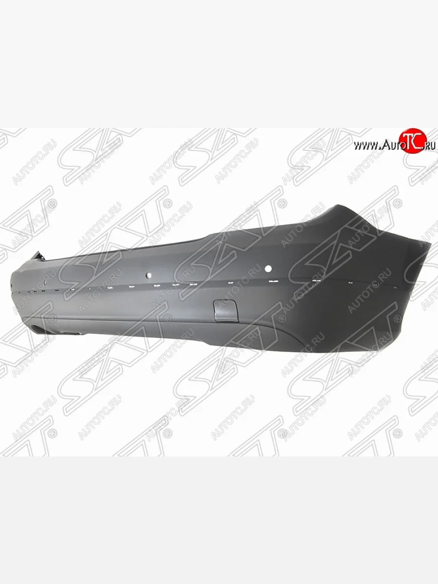 Бампер задний SAT (с отв. под сонары, под молдинг)  Mercedes-Benz C-Class (2011-2015) W204 (Неокрашенный)  В Кинешме Ивановской области