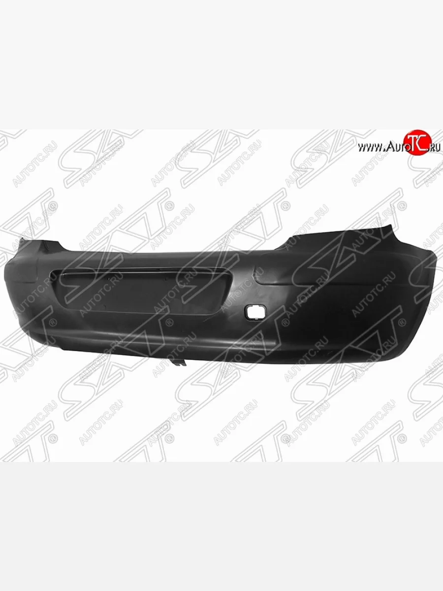 Бампер задний SAT  Peugeot 307 (2005-2008) хэтчбэк 5 дв., хэтчбэк 3 дв. (Неокрашенный)  в Самаре Самарской области