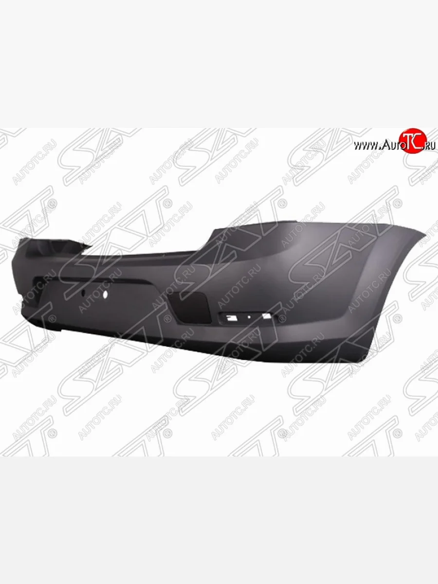 Бампер задний SAT Renault Logan 1 рестайлинг (2010-2016) (Неокрашенный)  с доставкой в г. Керчь