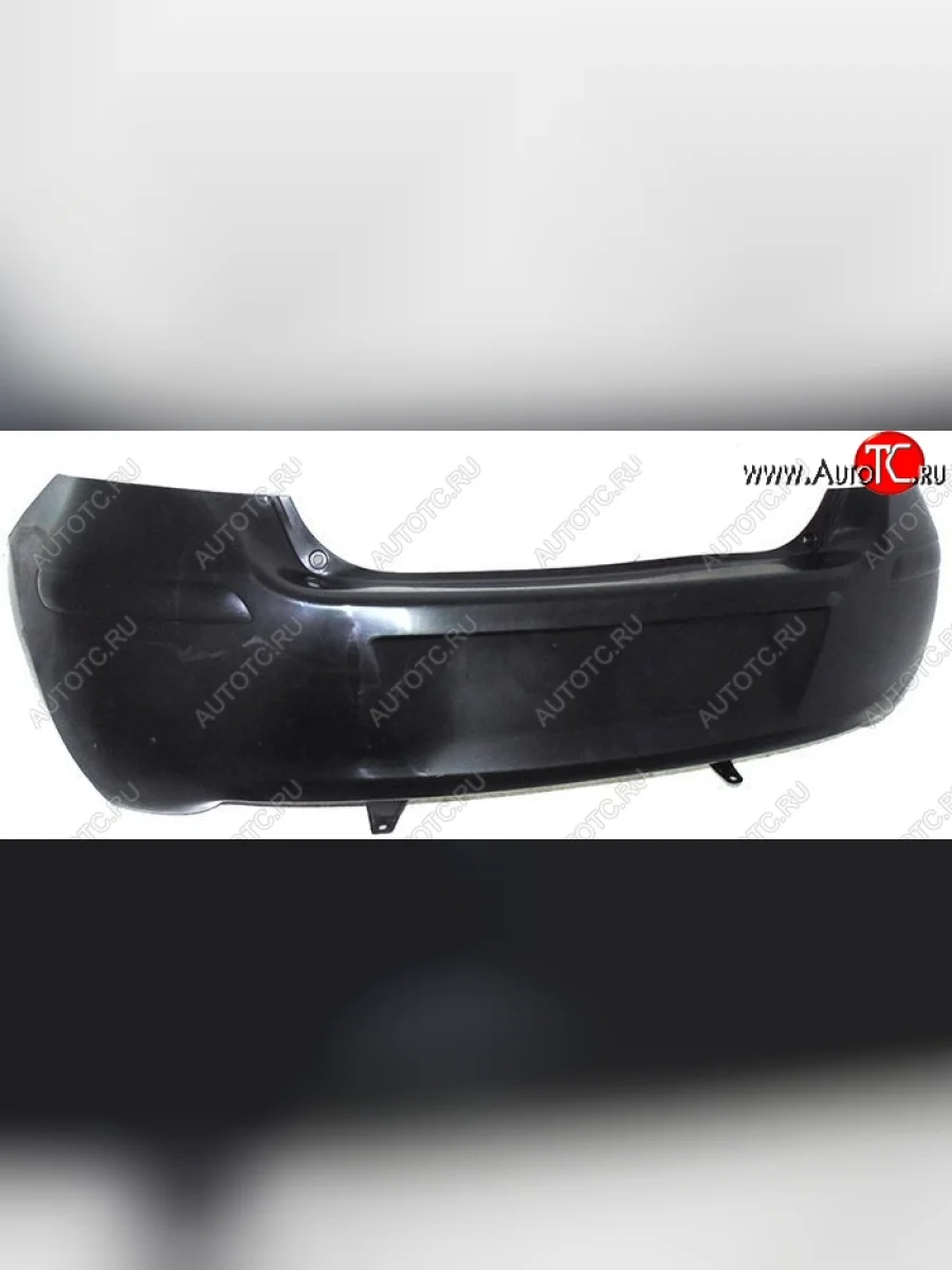 Бампер задний SAT (рестайл)  Toyota Yaris (2008-2010) XP90 (Неокрашенный)  в Самаре Самарской области