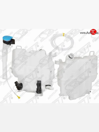 Бачок омывателей SAT (с горловиной(MZ3), 2 мотора, датчик уровня, пр-во Тайвань) Mazda 6 GJ дорестайлинг седан (2012-2015)