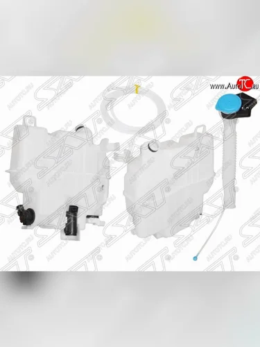 Бачок омывателей SAT (с горловиной, 2-мя моторами и датчиком уровня, большой) Mazda 6 GJ дорестайлинг седан (2012-2015)