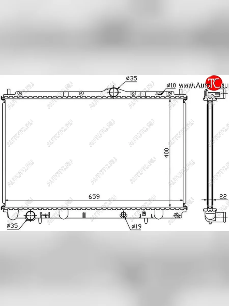 Радиатор двигателя (пластинчатый, 1.6/1.8/2.0, МКПП/АКПП) SAT (16 мм)  Volvo  S40  VS седан, V40  универсал  в Керчи Республика Крым