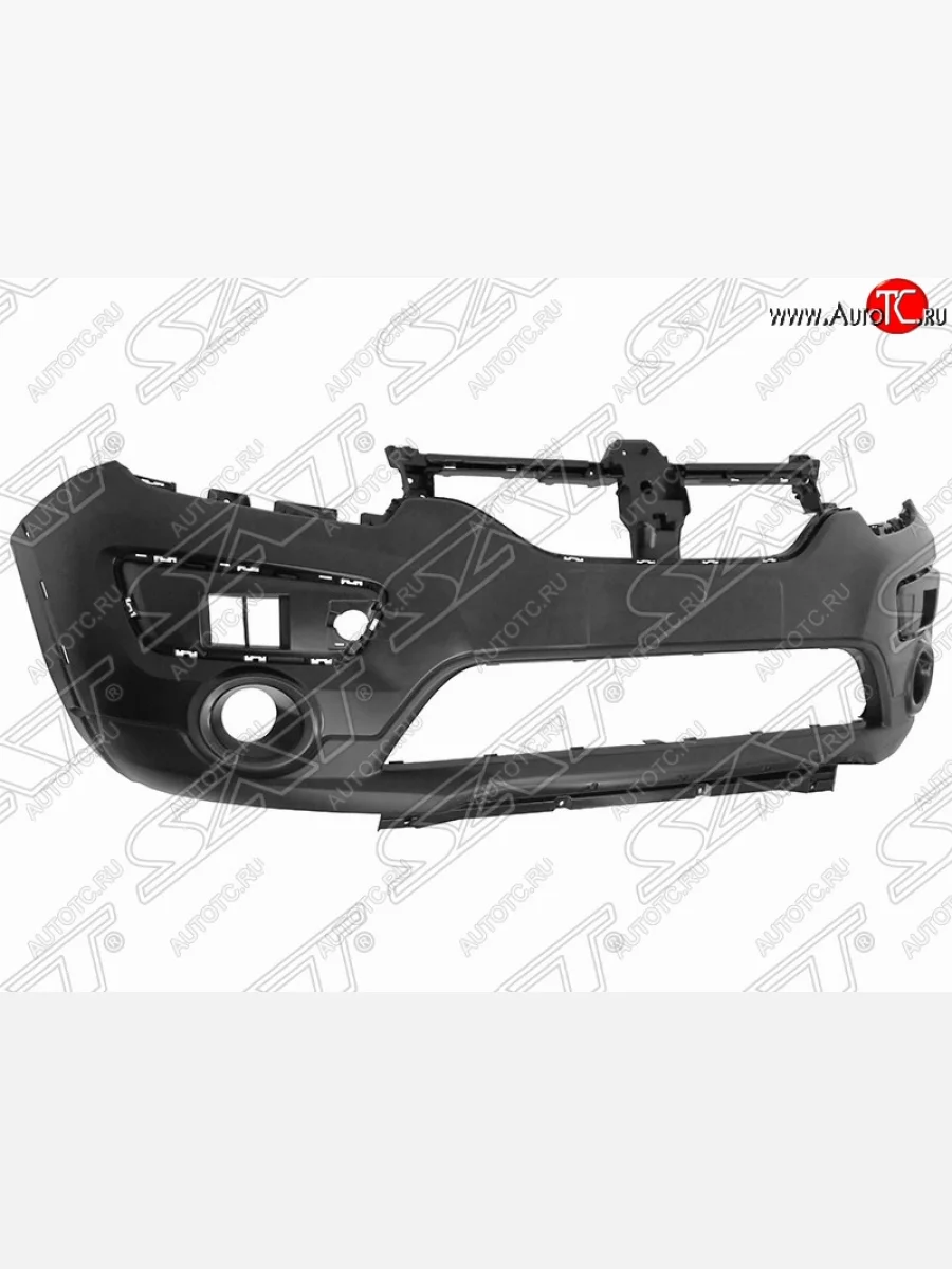 Передний бампер SAT (Тайвань) Renault Sandero Stepway 2 дорестайлинг (2014-2018) (Неокрашенный)  в Керчи Республика Крым