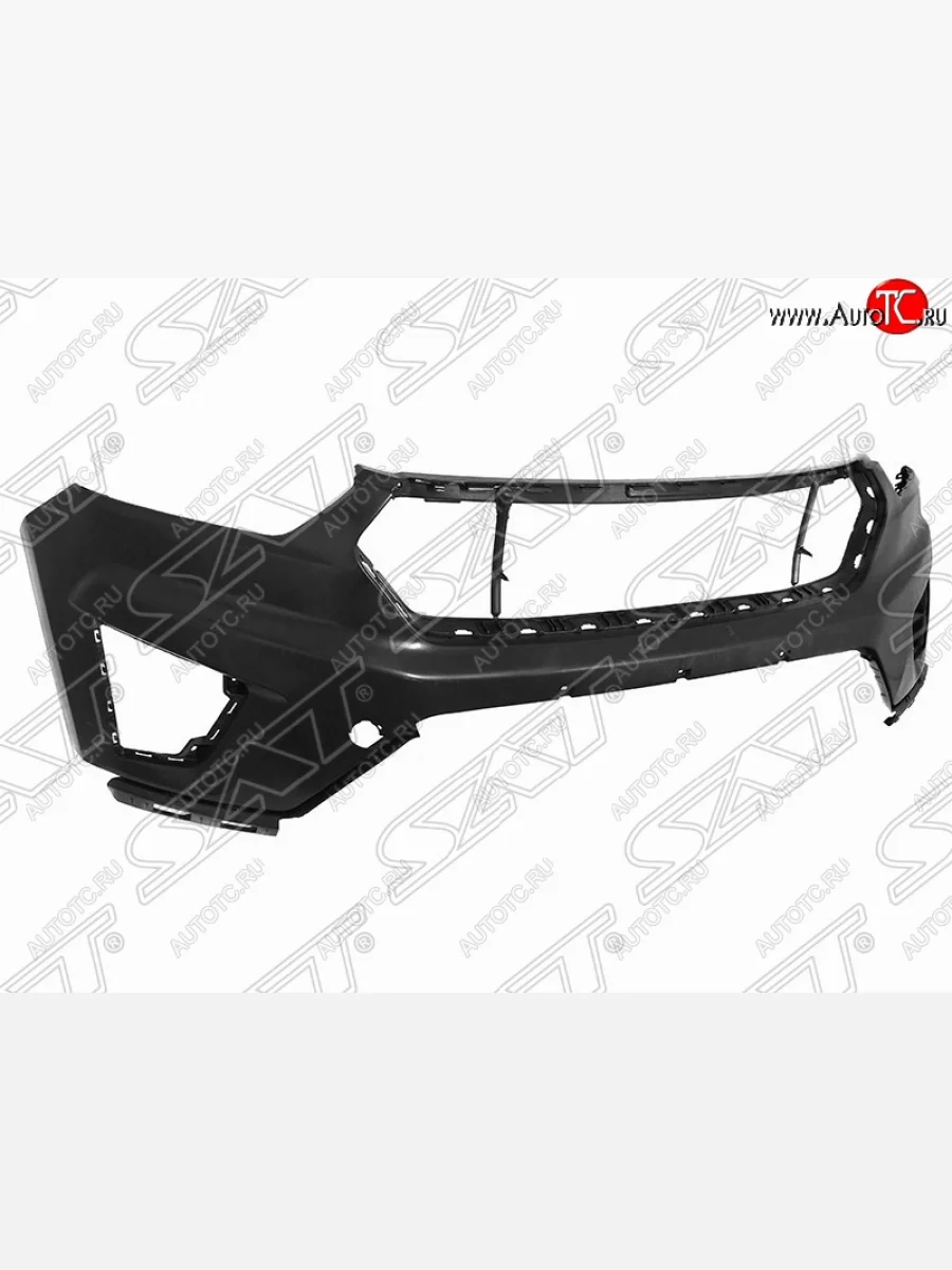 Передний бампер SAT (верхняя часть) Hyundai Creta GS рестайлинг (2019-2021) (Неокрашенный)  в Перми Пермском крае