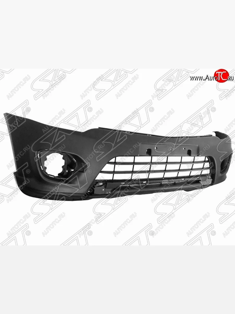 Передний бампер SAT Mitsubishi Pajero Sport PB рестайлинг (2013-2017) (Неокрашенный)  в Самаре Самарской области