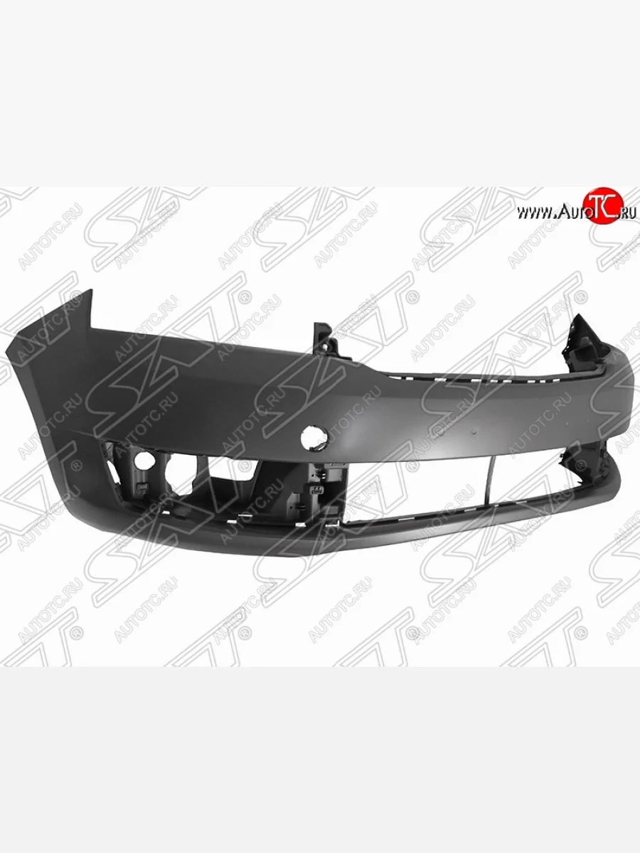 Передний бампер SAT Skoda Rapid NH1 хэтчбэк дорестайлинг (2012-2017) (Неокрашенный)  в Керчи Республика Крым