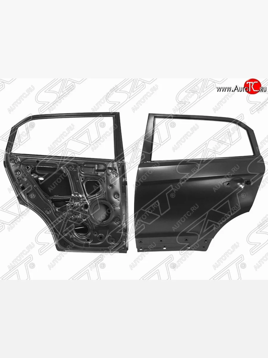 Левая дверь задняя SAT (Russian Type) Hyundai Creta GS рестайлинг (2019-2021) (Неокрашенная)  в Самаре Самарской области