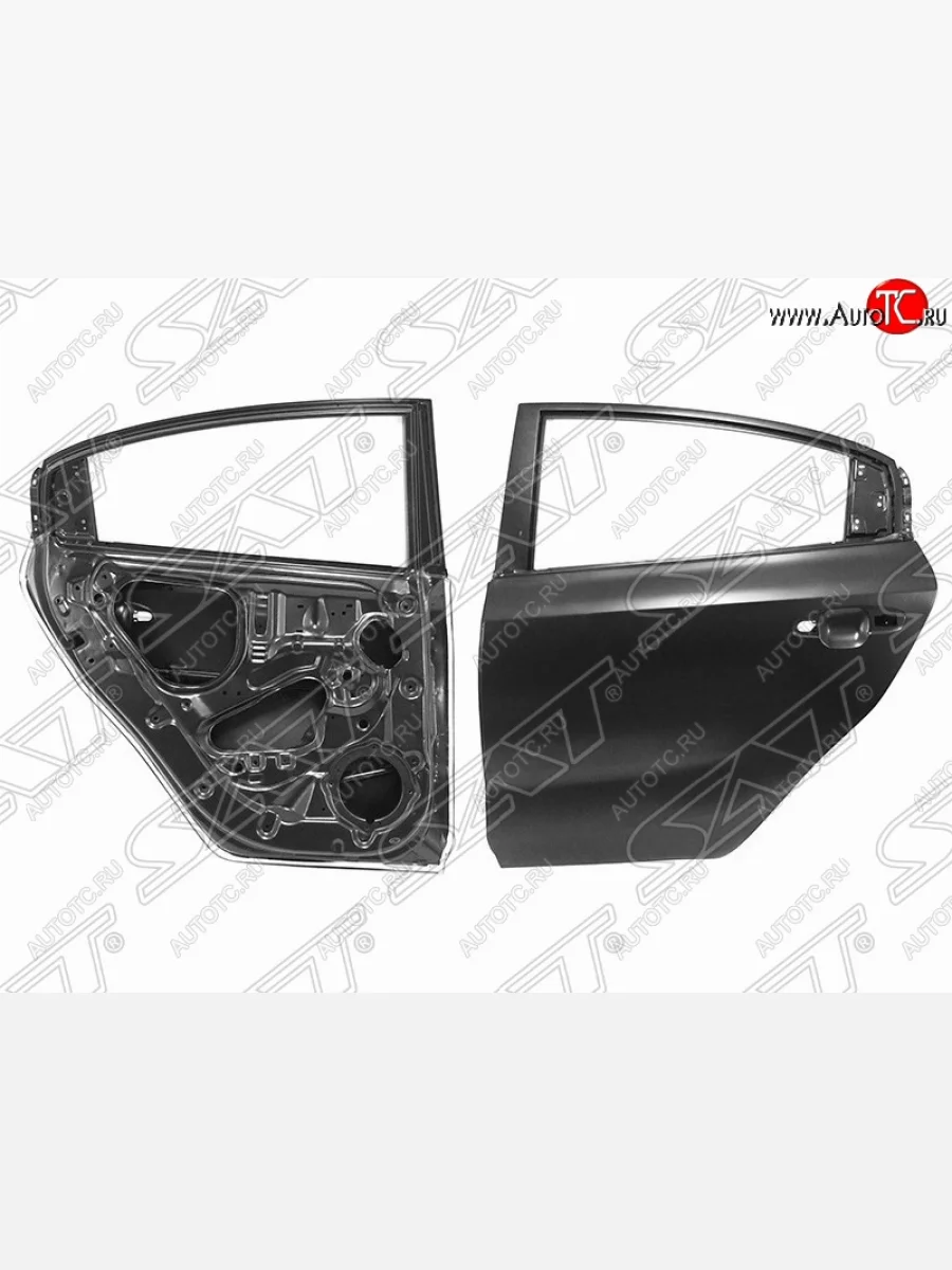 Левая дверь задняя SAT KIA Rio 4 FB дорестайлинг седан (2016-2020) (Неокрашенная)  в Воронеже Воронежской области