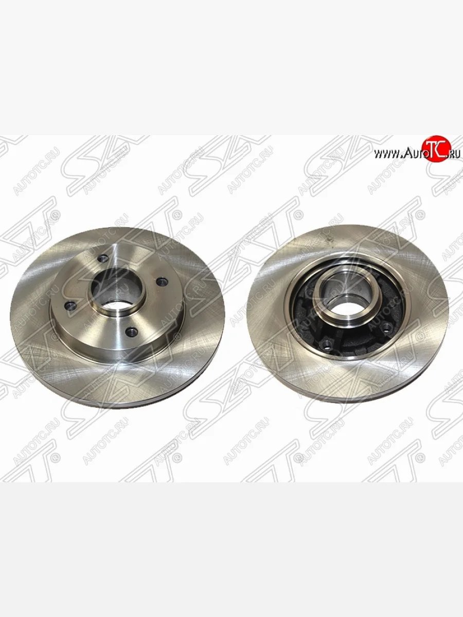 Задний тормозной диск SAT (невентилируемый, 249 мм, без подшипника) CITROEN C4 B7 хэтчбэк 5 дв. (2011-2018)  с доставкой в г. Керчь