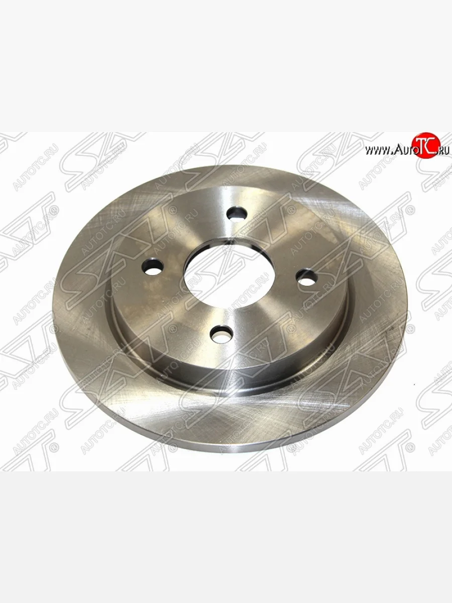 Задний тормозной диск SAT (не вентилируемый) Ford Focus 1 хэтчбэк 3 дв. дорестайлинг (1998-2002)  в Перми Пермском крае