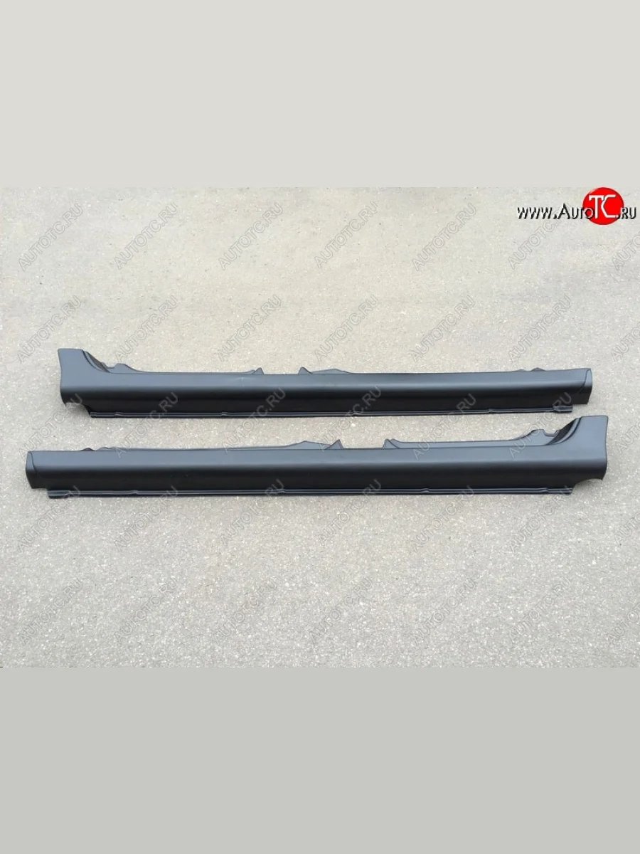 Пороги накладки Мини-стандарт Лада ВАЗ Калина 1119 хэтчбек (2004-2013) (Текстурная поверхность)  в Керчи Республика Крым