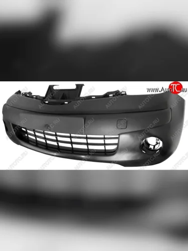 Передний бампер (под цельную решетку) (левый руль) SAT Nissan Note 1 E11 дорестайлинг (2004-2008)