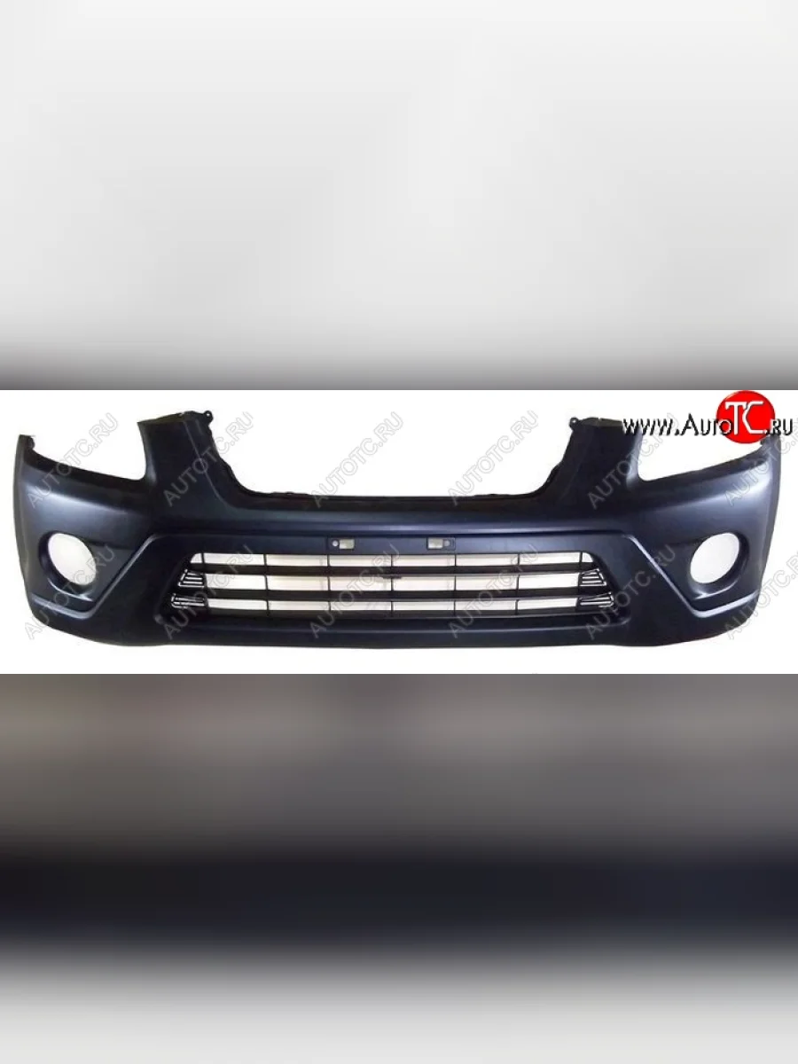 Передний бампер SAT Honda CR-V RD4,RD5,RD6,RD7,RD9  рестайлинг (2004-2006) (Неокрашенный)  в Керчи Республика Крым