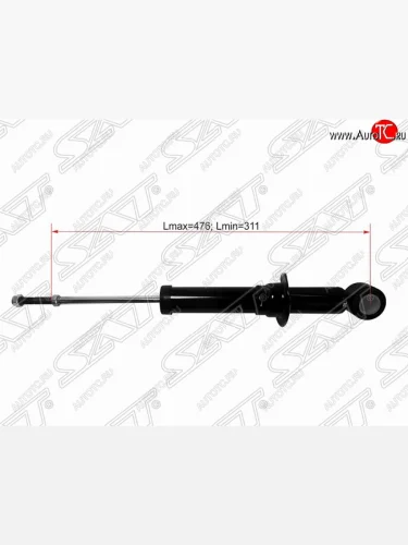 Амортизатор задний SAT (LH=RH) BYD F3 (2005-2014), Toyota Allion ( T240,  T260) (2001-2010), Toyota Corolla Fielder  E120 (2000-2006), Toyota Corolla Runx  E120 (1999-2007), Toyota Matrix  E140 (2009-2014), Toyota Opa (2000-2005), Toyota Premio ( T240,  T260) (2001-2016), Toyota Sienta  NCP80 (2003-2006), Toyota Vista  V50 (1998-2003), Toyota Vista Ardeo  V50 (1998-2000), Toyota WILL (2001-2025)
