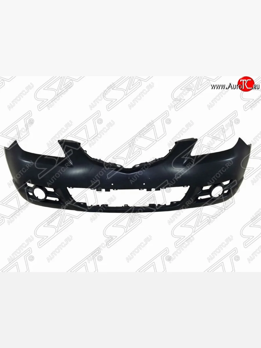 Передний бампер SAT (SPORT TYPE, пр-во Тайвань) Mazda 3/Axela BK дорестайлинг седан (2003-2006) (Неокрашенный)  в Керчи Республика Крым