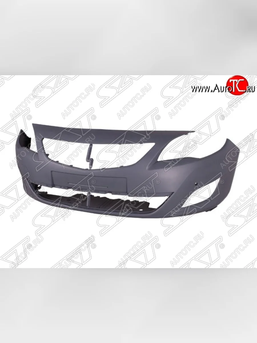 Передний бампер (под парктроник) SAT Opel Astra J хэтчбек 5 дв. дорестайлинг (2009-2012) (Неокрашенный)  в Воронеже Воронежской области