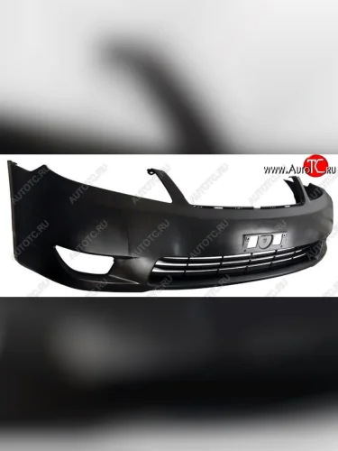 Передний бампер SAT (правый руль) Toyota Corolla E120 седан рестайлинг (2004-2007)