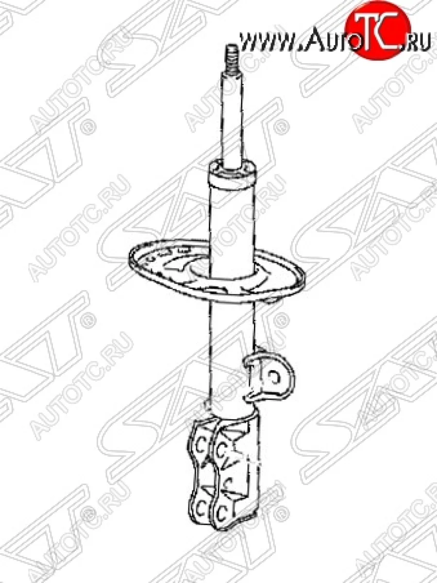 Левый амортизатор передний SAT Toyota RAV4 XA305 5 дв. дорестайлинг (2005-2009)  в Самаре Самарской области