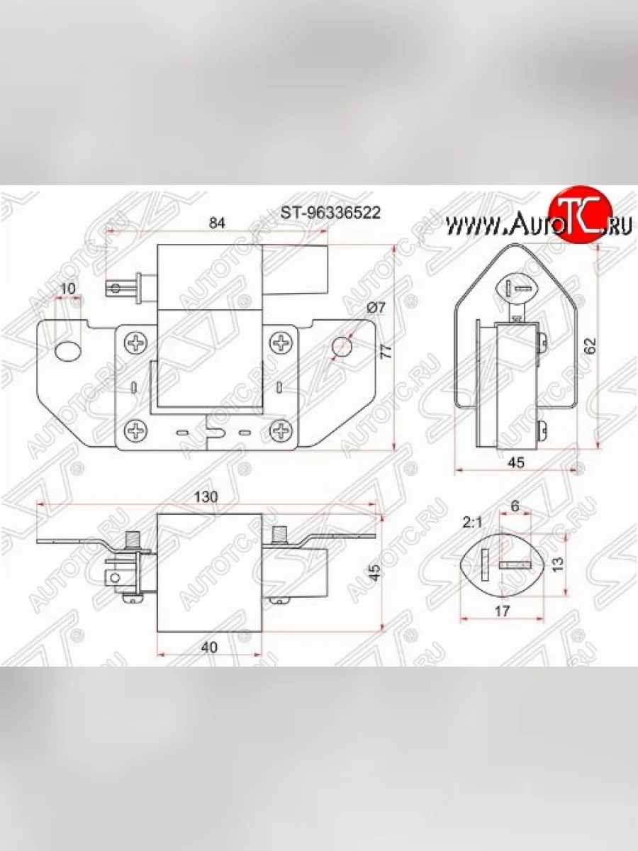 Катушка зажигания SAT (М100) Chevrolet Spark M200,250 (2005-2010)  в Керчи Республика Крым
