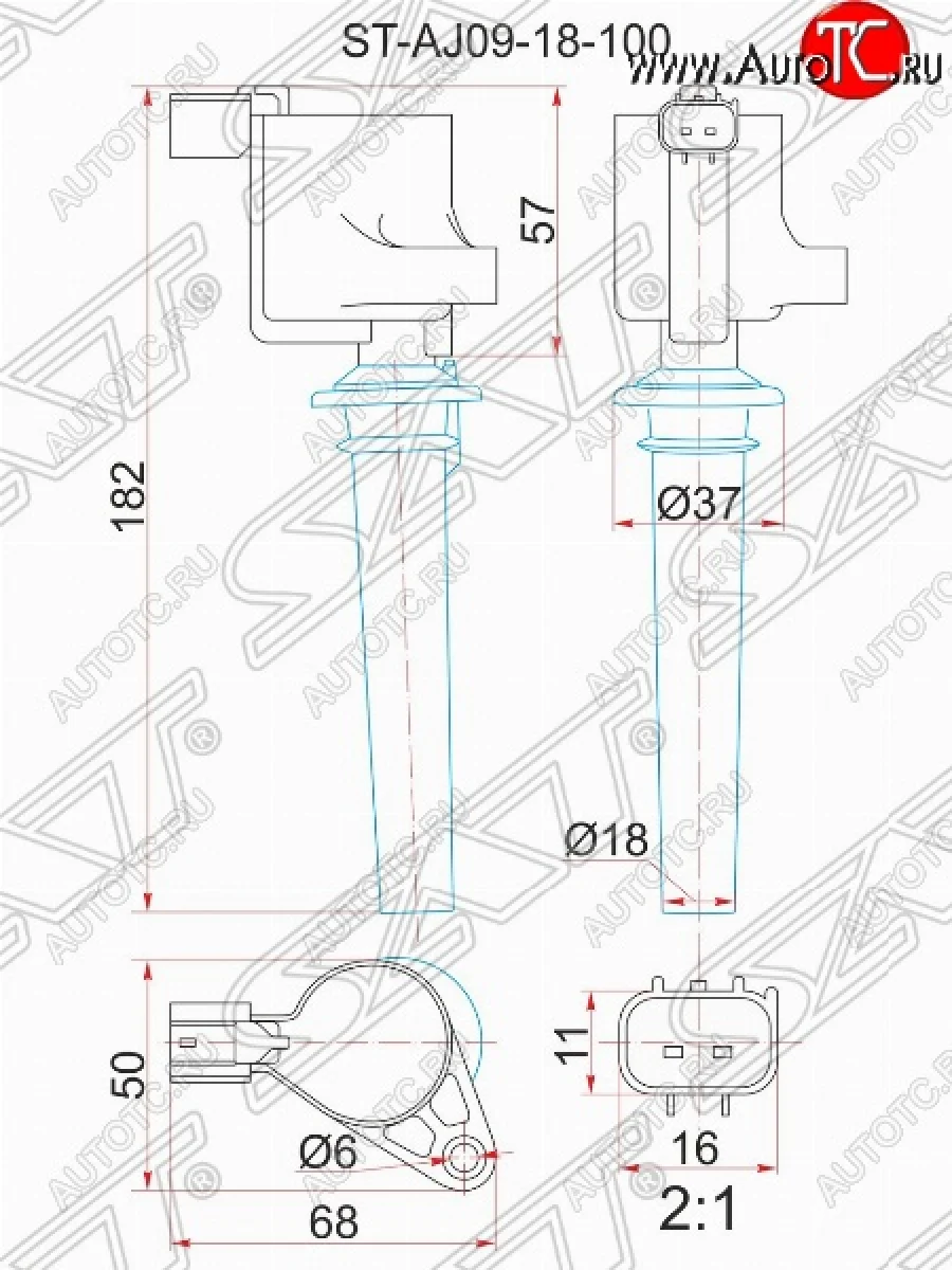 Катушка зажигания SAT (3.0) Mazda Tribute  рестайлинг (2008-2011)  в Керчи Республика Крым