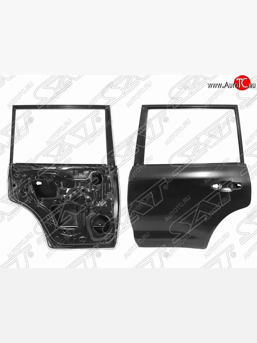 Левая дверь задняя SAT  Toyota Land Cruiser (2015-2021) 200 (Неокрашенная)  в Самаре Самарской области