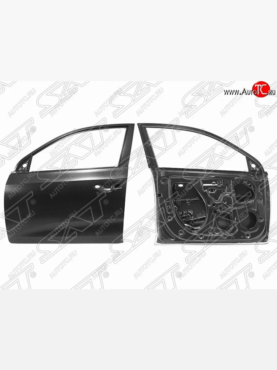 Левая дверь передняя SAT KIA Rio 4 FB дорестайлинг седан (2016-2020) (Неокрашенная)  в Самаре Самарской области