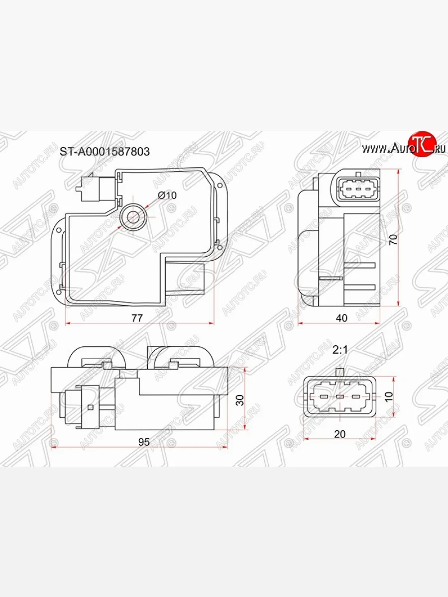 Катушка зажигания SAT Mercedes-Benz C-Class W203 дорестайлинг седан (2000-2004)  в Керчи Республика Крым