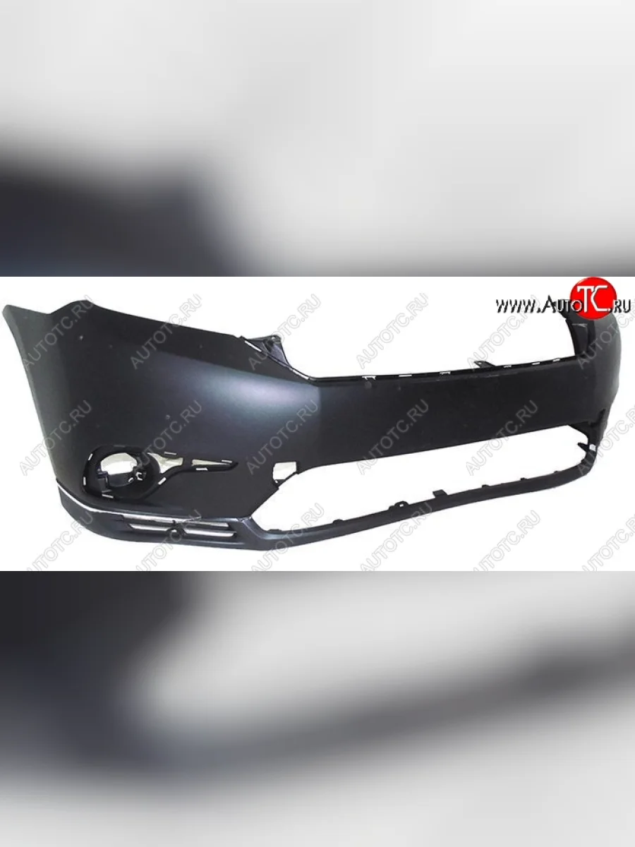 Передний бампер SAT Toyota Highlander XU40 рестайлинг (2010-2013) (Неокрашенный)  в Керчи Республика Крым