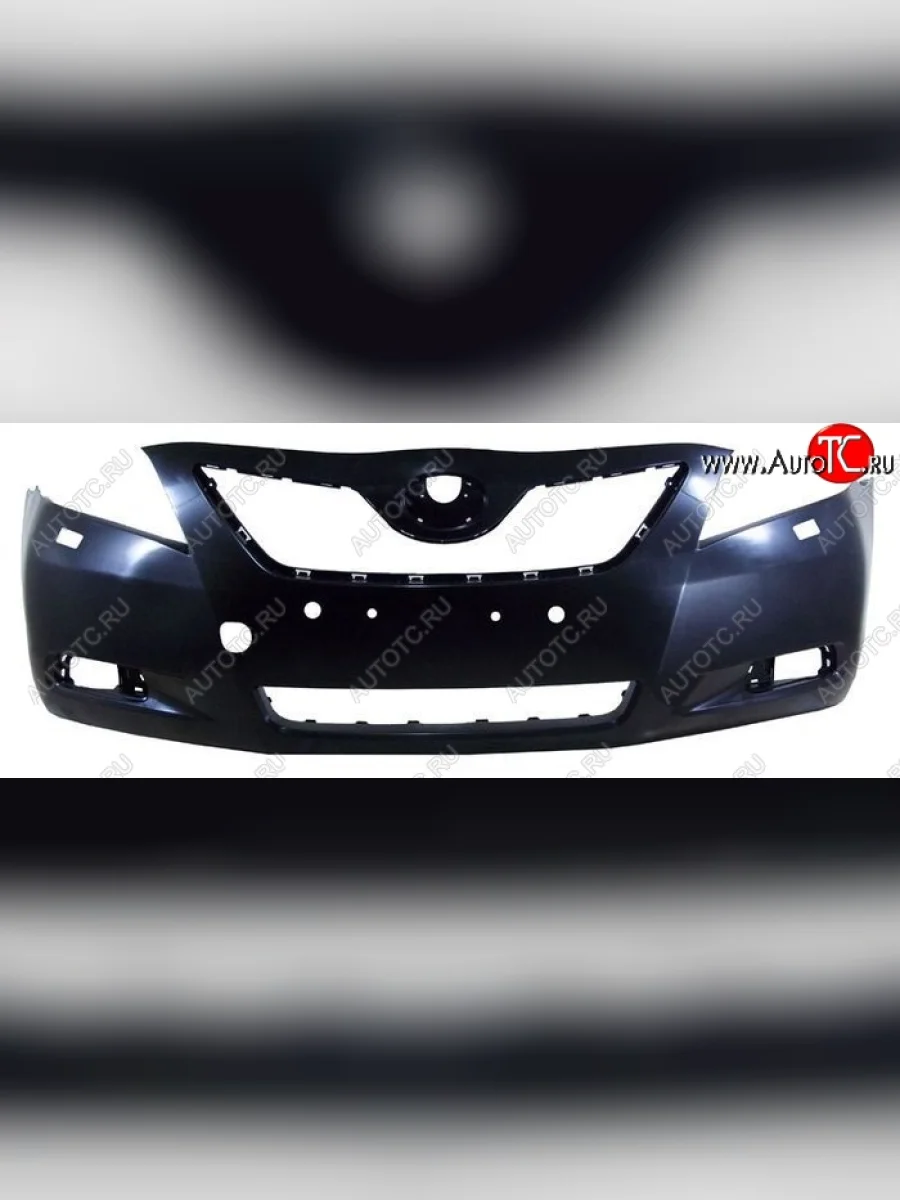 Передний бампер (под омыватели) SAT Toyota Camry XV40 дорестайлинг (2006-2008) (Неокрашенный)  в Самаре Самарской области