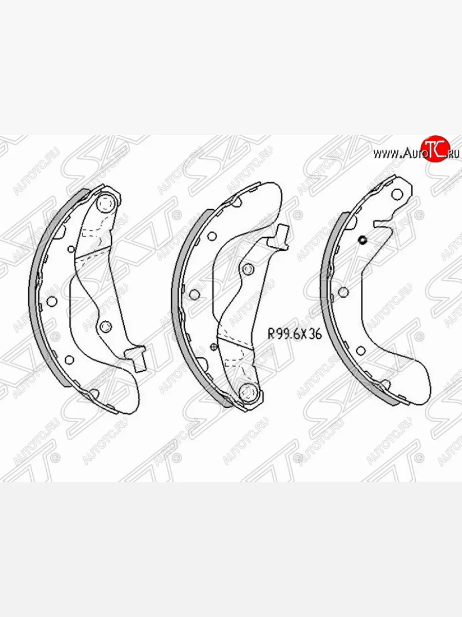 Колодки тормозные задние SAT Chevrolet Captiva 1-ый рестайлинг (2011-2013)  в Керчи Республика Крым
