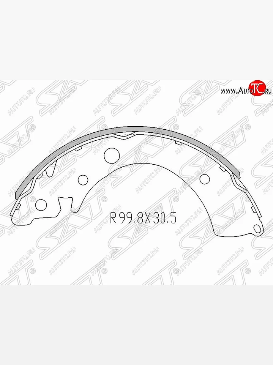 Колодки тормозные задние SAT Honda Jazz (2015-2018)  в Керчи Республика Крым