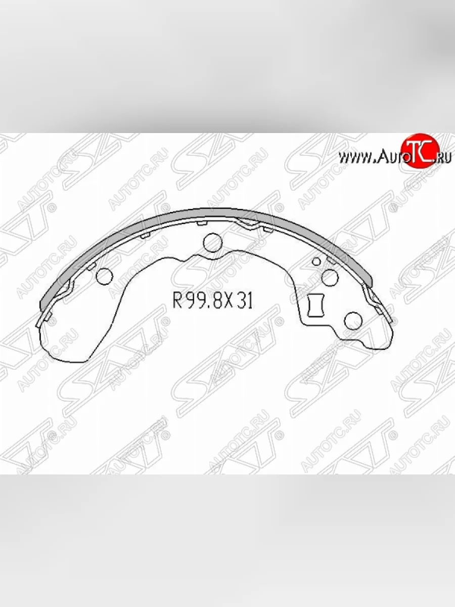 Колодки тормозные задние SAT KIA Rio 1 DC дорестайлинг седан (2000-2002)  в Перми Пермском крае