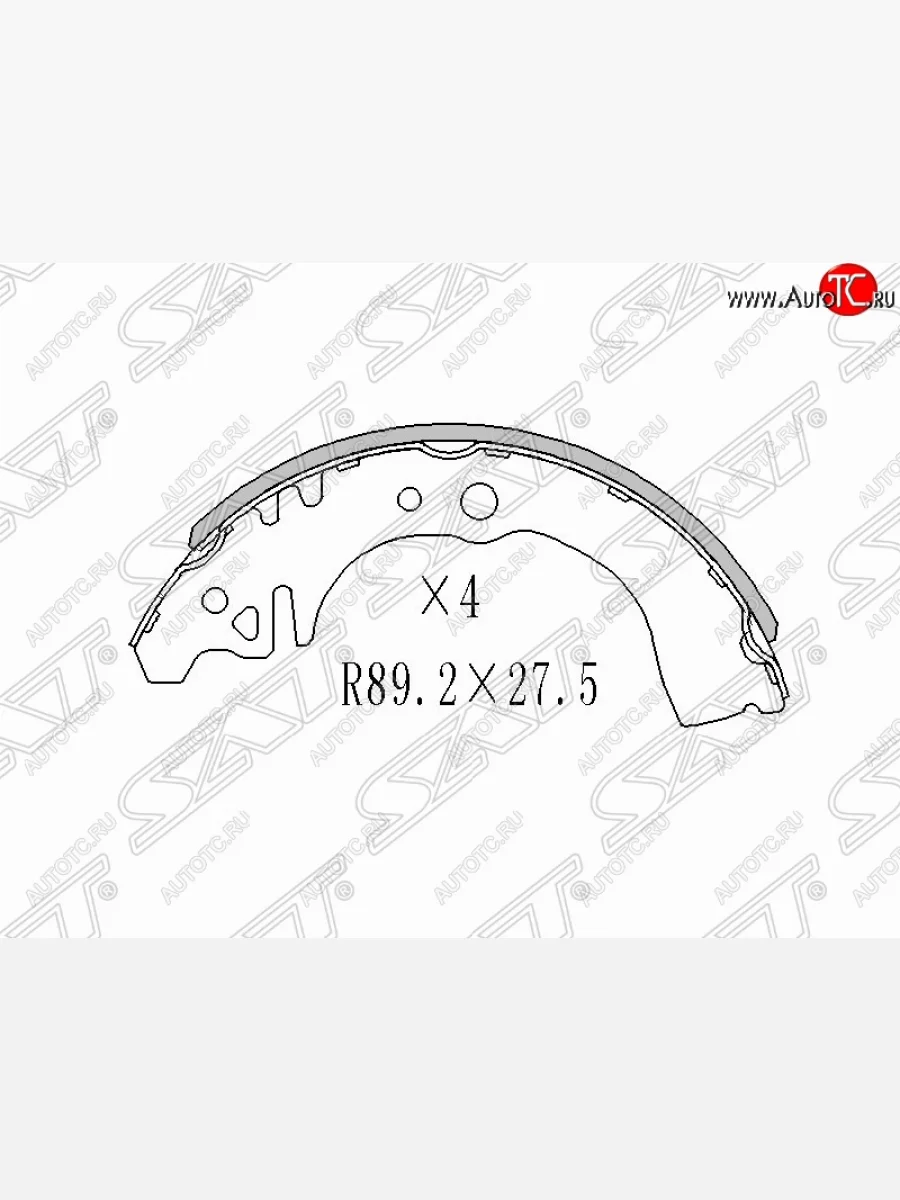 Колодки тормозные задние SAT Lifan Smily 330 хэтчбэк рестайлинг (2014-2017)  в Перми Пермском крае
