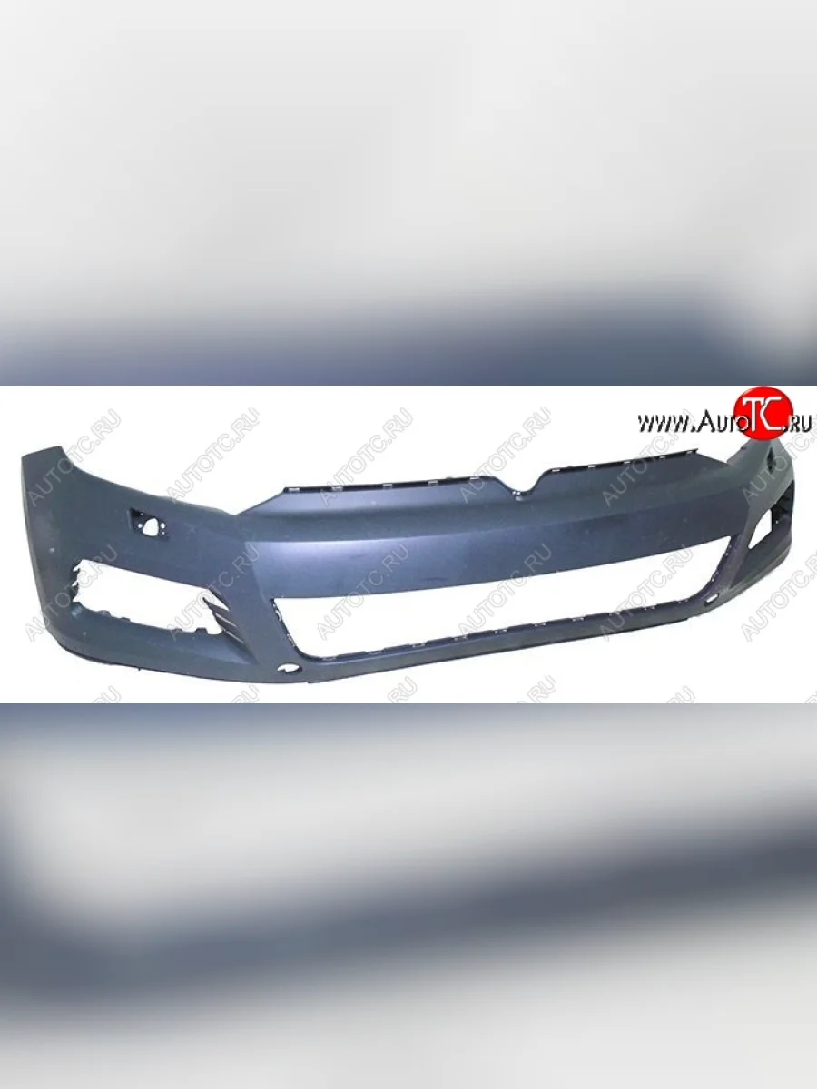 Передний бампер (под омыватели) SAT Volkswagen Touareg 2 NF дорестайлинг (2010-2014) (Неокрашенный)  в Керчи Республика Крым