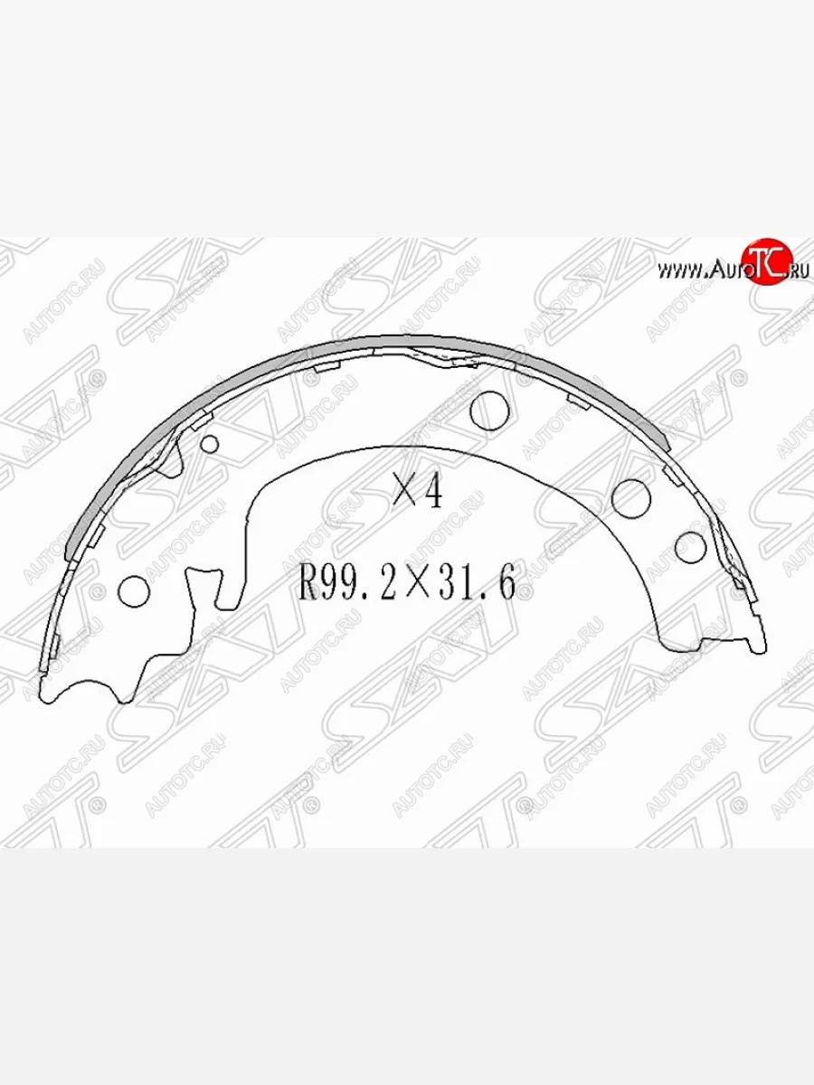 Колодки тормозные задние SAT Suzuki Grand Vitara JT 3 двери 2-ой рестайлинг (2012-2016)  в Керчи Республика Крым