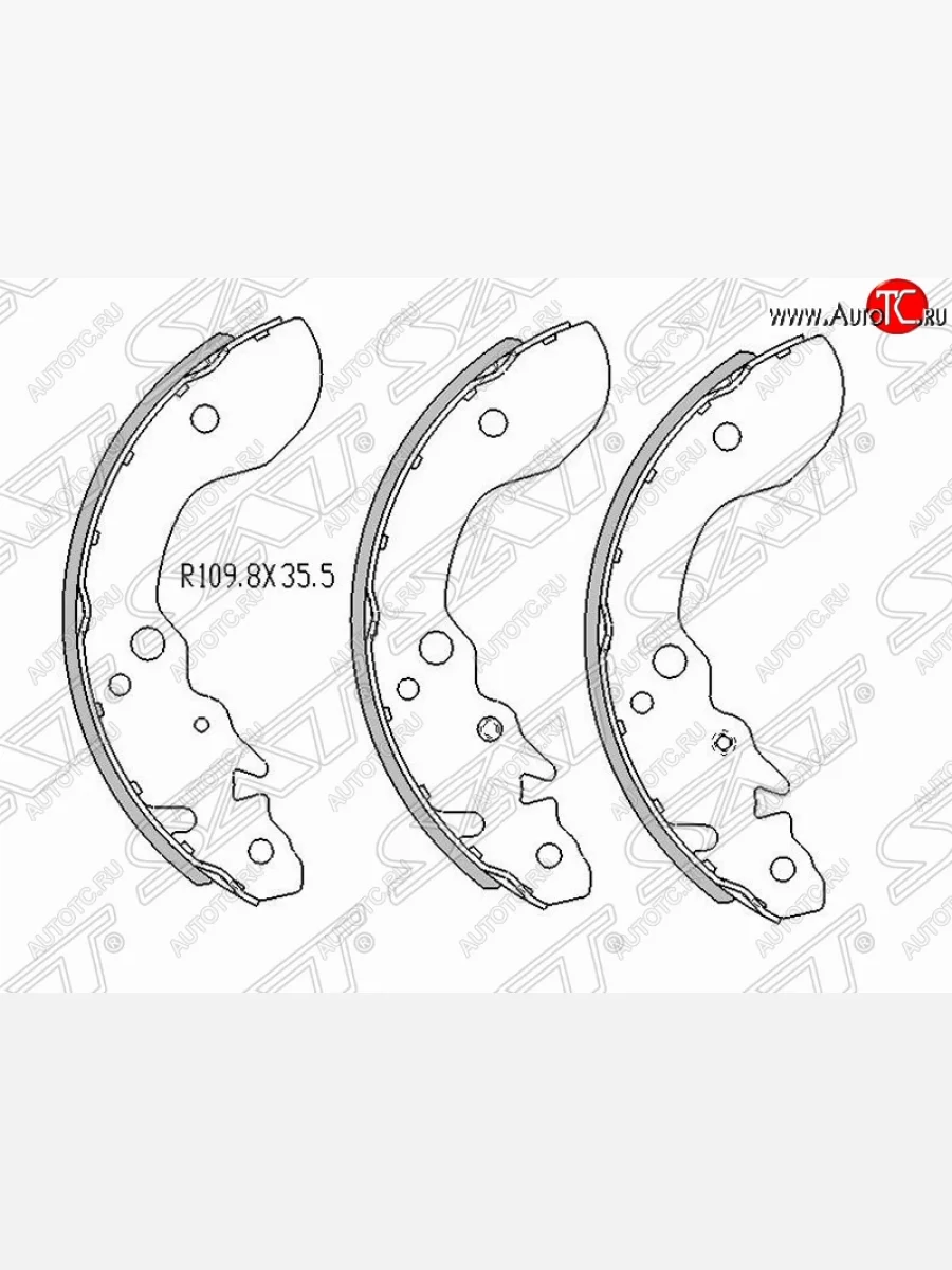 Колодки тормозные задние SAT Suzuki Escudo 1 рестайлинг (1994-1997)  в Воронеже Воронежской области