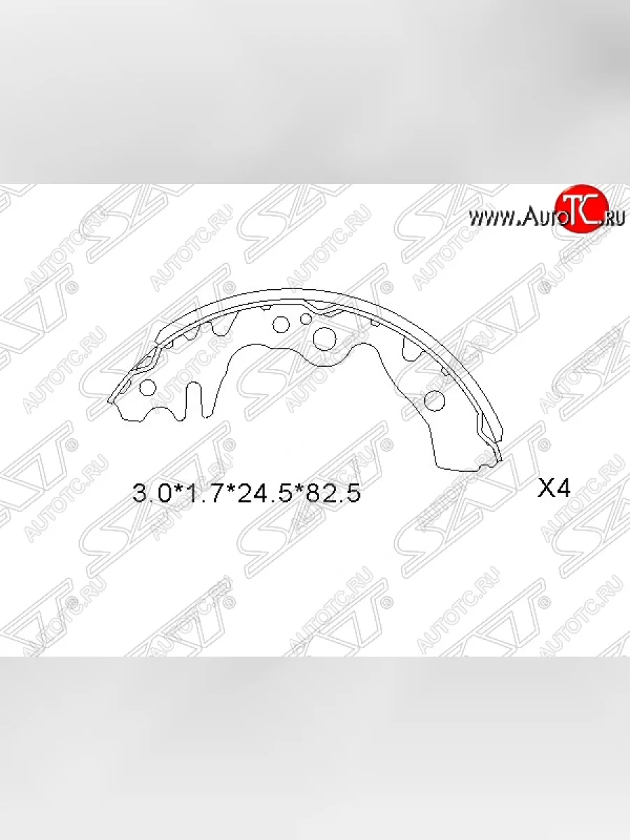 Колодки тормозные задние SAT Toyota Passo 1 (2004-2010)  в Керчи Республика Крым
