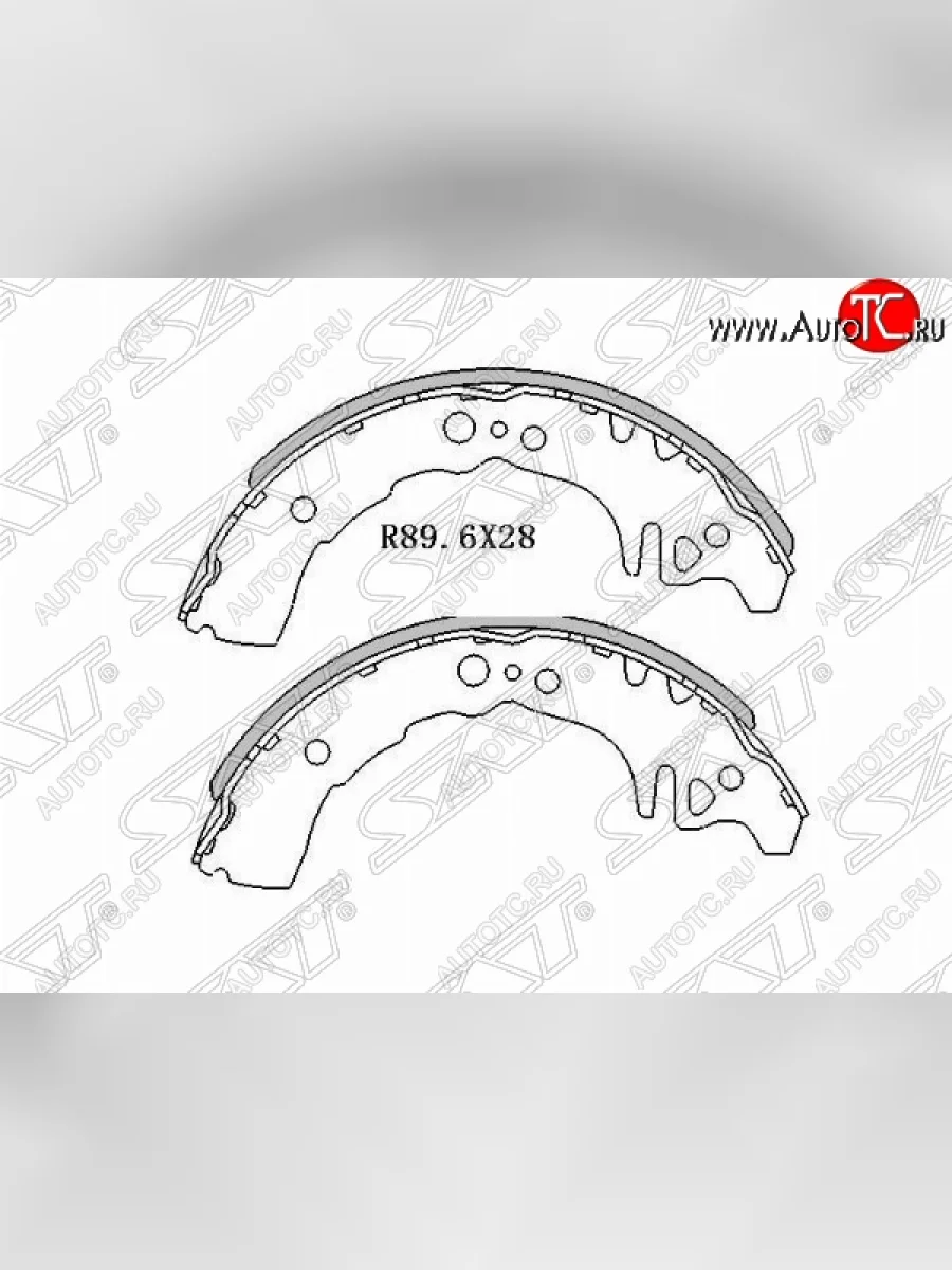 Колодки тормозные задние SAT Toyota Vitz XP10 хэтчбэк 3 дв. дорестайлинг (1999-2001)  в Самаре Самарской области