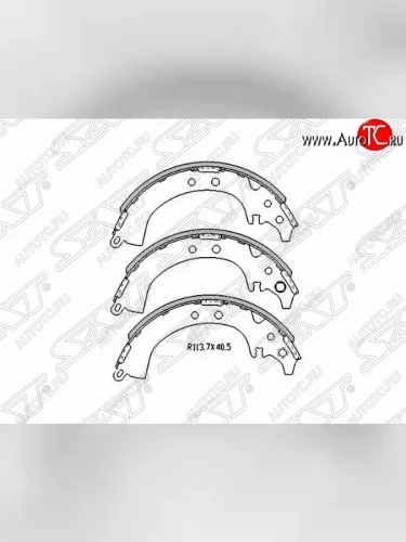 Колодки тормозные задние SAT Toyota Gaia XM10 дорестайлинг (1998-2001)