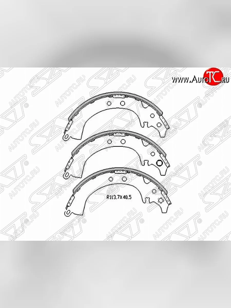 Колодки тормозные задние SAT Toyota Echo XP10 седан дорестайлинг (1999-2002)  в Самаре Самарской области
