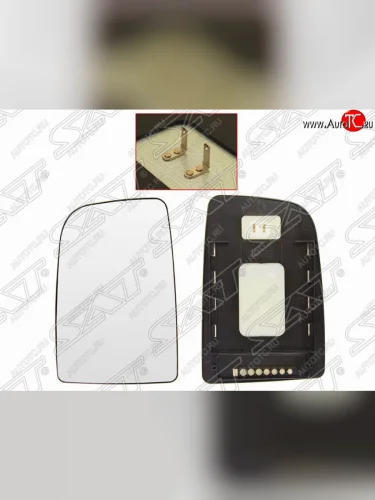 Левый зеркальный элемент зеркала заднего вида SAT (большое) Mercedes-Benz Sprinter W906 рестайлинг (2014-2018)