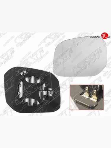 Левый зеркальный элемент зеркала заднего вида SAT (с подогревом) Volkswagen Caddy 2K рестайлинг (2015-2020)