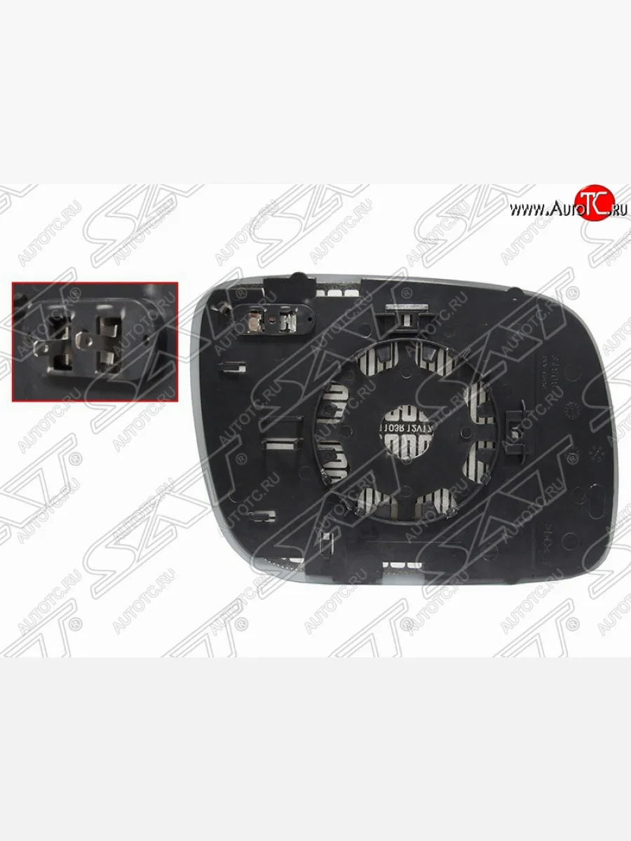 Левый зеркальный элемент зеркала заднего вида SAT (с подогревом) Volkswagen Touareg 1 GP дорестайлинг (2002-2007)  в Перми Пермском крае